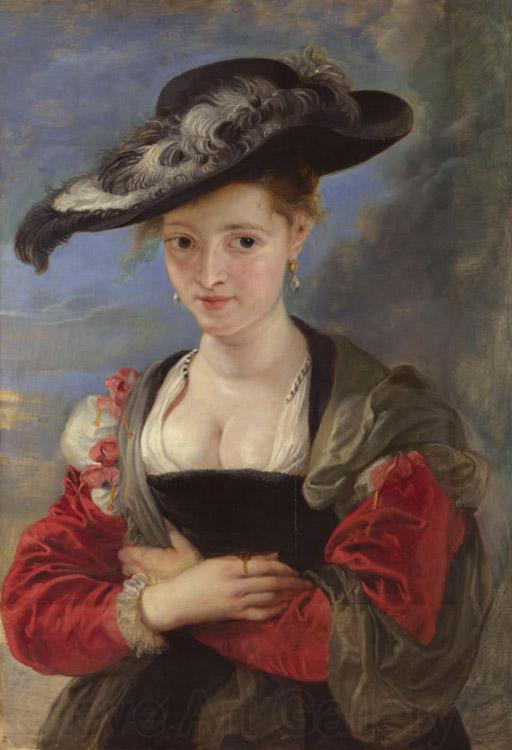 Peter Paul Rubens Portrait of Susanne Fourment (mk08) Norge oil painting art
